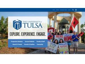 The University of Tulsa's Website Screenshot