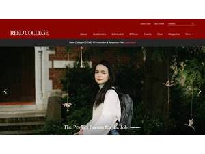 Reed College's Website Screenshot
