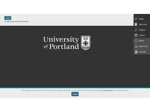 University of Portland's Website Screenshot