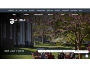 Albright College's Website Screenshot