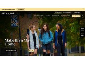 Bryn Mawr College's Website Screenshot