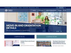 Cabrini University's Website Screenshot