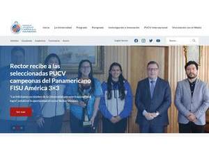 Pontificia Universidad Católica de Valparaíso's Website Screenshot