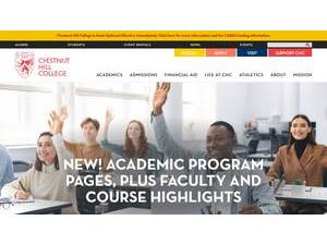 Chestnut Hill College's Website Screenshot