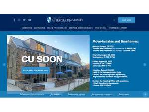 Cheyney University of Pennsylvania's Website Screenshot