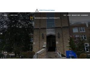 Misericordia University's Website Screenshot