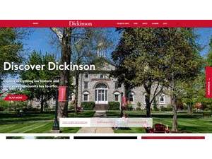 Dickinson College's Website Screenshot