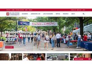 Duquesne University's Website Screenshot