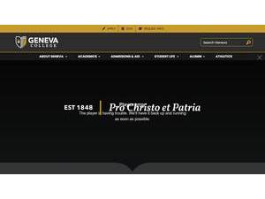 Geneva College's Website Screenshot