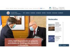 Universidad Católica del Norte's Website Screenshot
