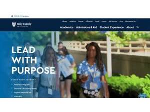 Holy Family University's Website Screenshot