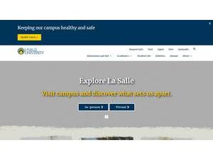 La Salle University's Website Screenshot
