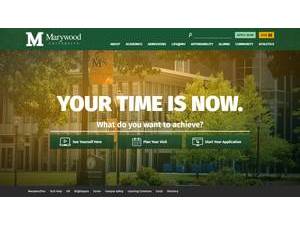 Marywood University's Website Screenshot