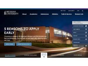 Messiah University's Website Screenshot