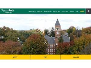 Slippery Rock University of Pennsylvania's Website Screenshot