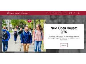 Saint Joseph's University's Website Screenshot