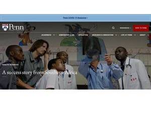 University of Pennsylvania's Website Screenshot