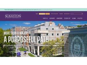 University of Scranton's Website Screenshot