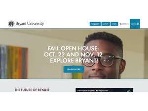 Bryant University's Website Screenshot