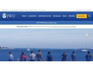 Johnson and Wales University's Website Screenshot