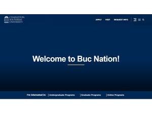 Charleston Southern University's Website Screenshot