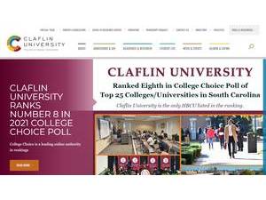 Claflin University's Website Screenshot