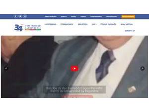 Universidad La República's Website Screenshot