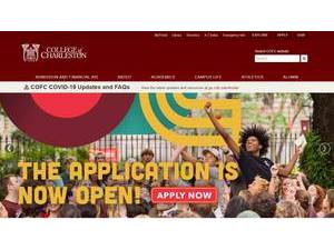 College of Charleston's Website Screenshot