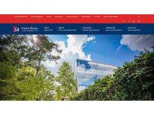 Francis Marion University's Website Screenshot