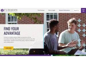 Furman University's Website Screenshot