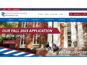 Presbyterian College's Website Screenshot