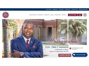 South Carolina State University's Website Screenshot