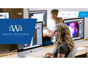Dakota Wesleyan University's Website Screenshot