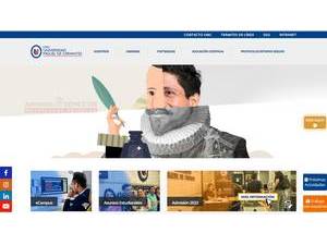 Miguel de Cervantes University's Website Screenshot