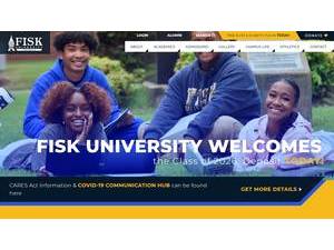 Fisk University's Website Screenshot