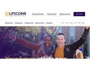 Lipscomb University's Website Screenshot