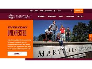 Maryville College's Website Screenshot