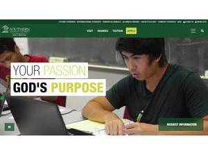 Southern Adventist University's Website Screenshot