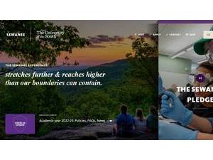 Sewanee: The University of the South's Website Screenshot