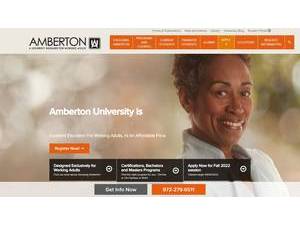 Amberton University's Website Screenshot