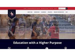 Arlington Baptist University's Website Screenshot