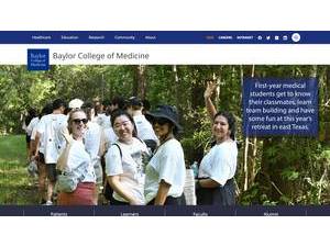 Baylor College of Medicine's Website Screenshot