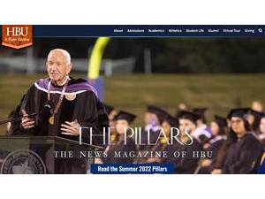 Houston Baptist University's Website Screenshot