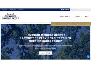 Howard Payne University's Website Screenshot