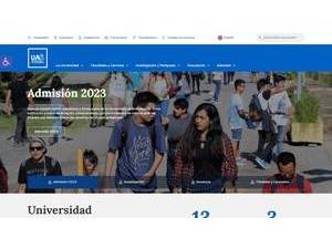 Universidad de Antofagasta's Website Screenshot