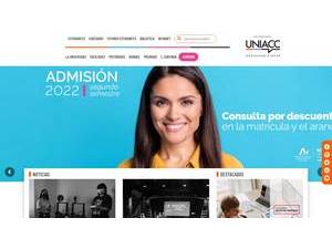 UNIACC University's Website Screenshot