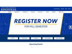 Texas A&M University-Kingsville's Website Screenshot