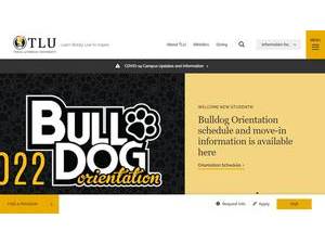 Texas Lutheran University's Website Screenshot