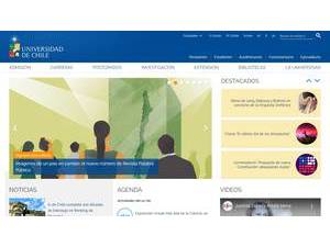 Universidad de Chile's Website Screenshot