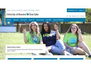 University of Houston-Clear Lake's Website Screenshot